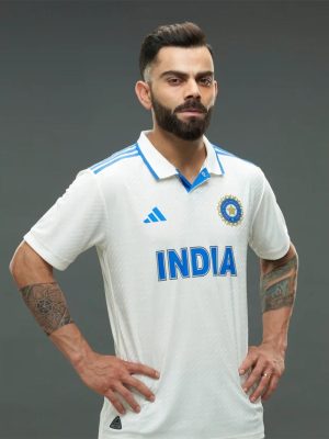 Adidas TEST - Team India Test Jersey With Name And Number - Image 4