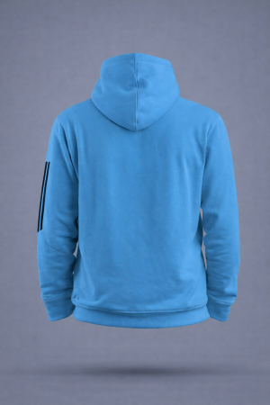 Team India Training Hoodie - Fan Made - Indian Blue 5 indian team hoodie back view