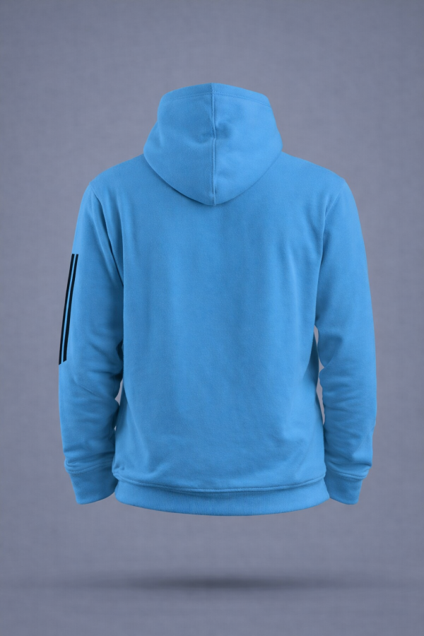 Team India Training Hoodie - Fan Made - Indian Blue 2 indian team hoodie back view