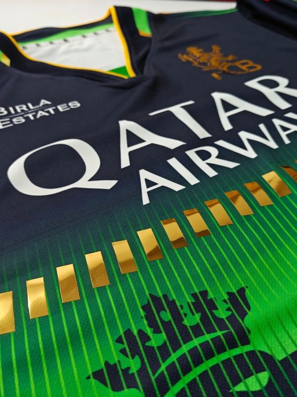 rcb green jersey 2025 with name and number