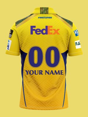 CSK 2025 Jersey With You and Number Half and Full Sleeve - Image 2