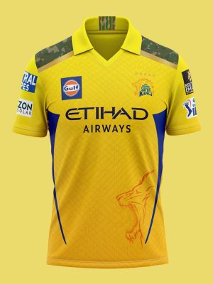 CSK 2025 Jersey With You and Number Half and Full Sleeve