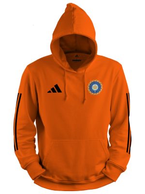 Orange World Cup - Adidas Team India Training  Hoodie (Orange)