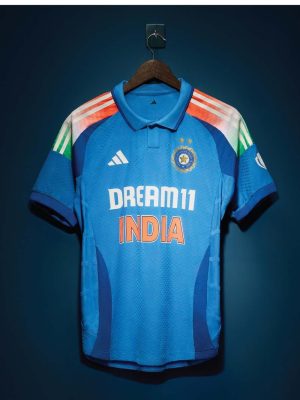 Team India CT Jersey 2025 Tri Color Gradient Premium Jersey  - With Name And Number