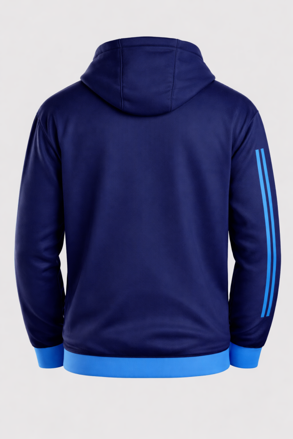 indian cricket team navy blue hoodie back