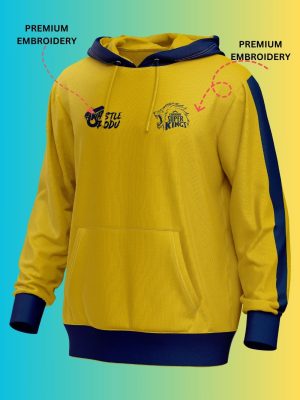 CSK Hoodie 2025 - Yellow And Navy - Image 2