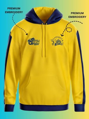 CSK Hoodie 2025 - Yellow And Navy