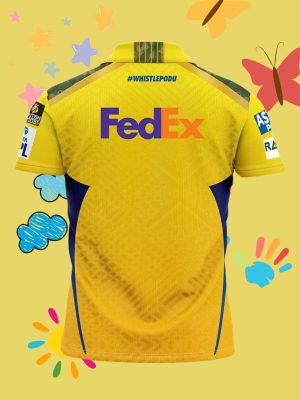CSK 2025 Jersey Pre Release - 5 Stars - With Name And Number - Image 4