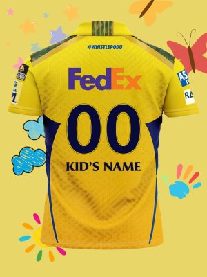 CSK 2025 Jersey Pre Release - 5 Stars - With Name And Number - Image 3