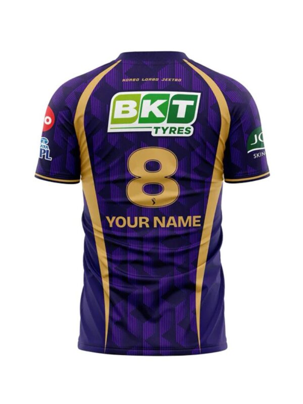 KKR jersery 2026 back