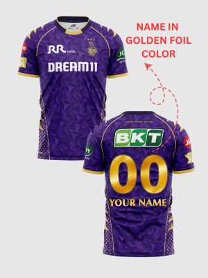 KKR Jersey 2025 with Customized with Name and Number - Image 3