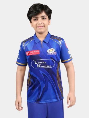 MUMBAI INDIANS KIDS Jersey 2025 with Name and Number - Half Sleeve