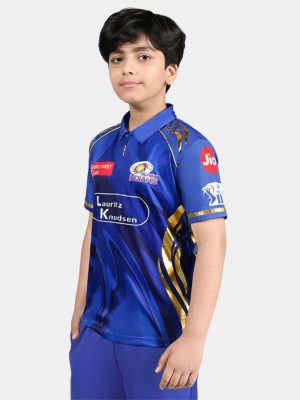 MUMBAI INDIANS KIDS Jersey 2025 with Name and Number - Half Sleeve - Image 4