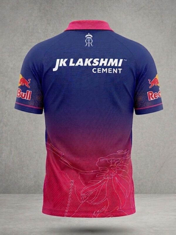 Rajasthan Royals Jersey 2026 | Name and Number | Premium 1 Rajasthan Royals Jersey 2026 backside