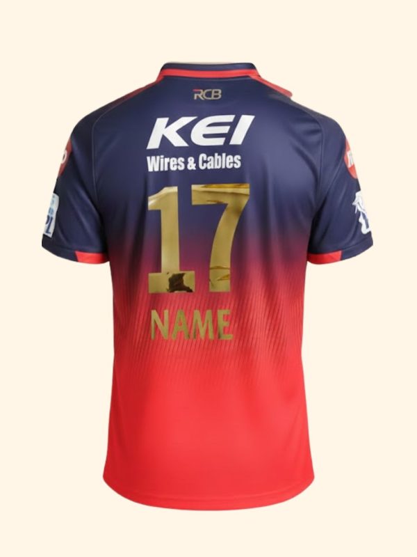 rcb jersey customized with name and number