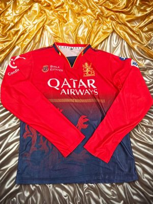 RCB Practice Jersey 2025 - WITH NAME AND NUMBER - Image 4