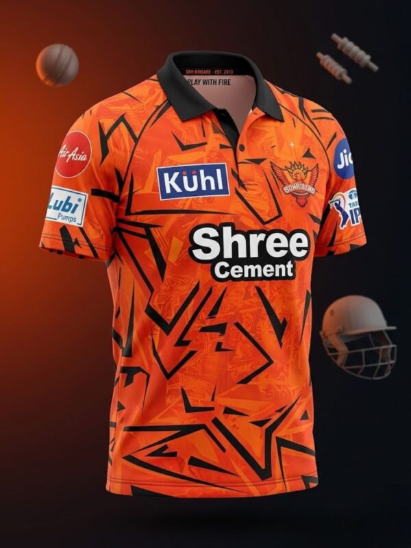 sunrisers hyderabad jersey 2026 (2) SRH 2026 IPL jersey with personalized name and number, Sunrisers Hyderabad latest orange cricket jersey teehub