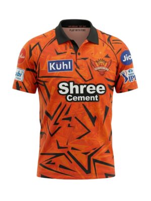 SRH 2026 Jersey with Your Name and Number - Premium 6 Sunrisers Hyderabad Jersey 2026 with custom name and number, IPL 2026 SRH orange match jersey premium quality teehub