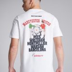 1991 Manchester United white t-shirt, retro fanwear from Old Trafford era