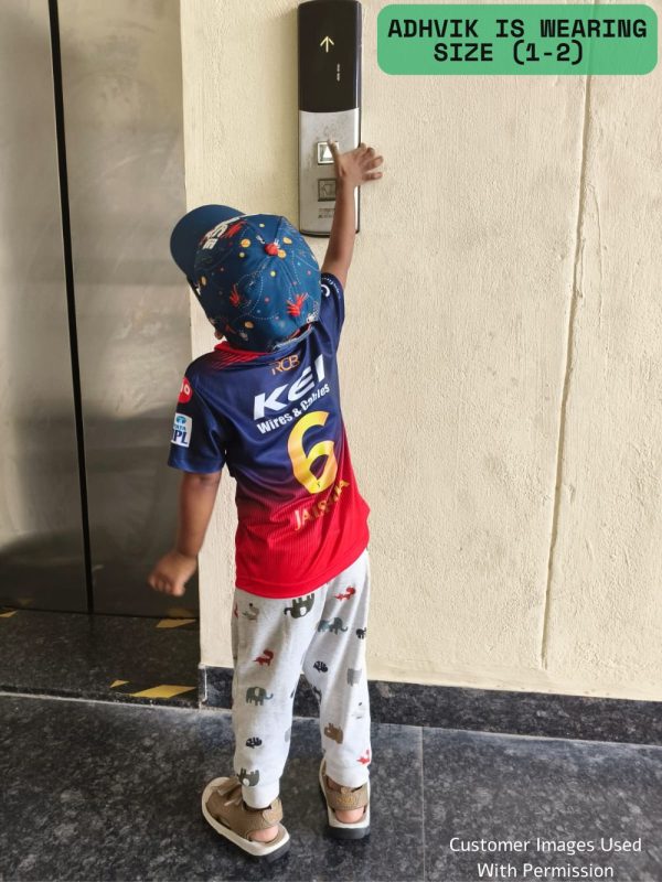 rcb kids jersey 2025 customized with name and number 6