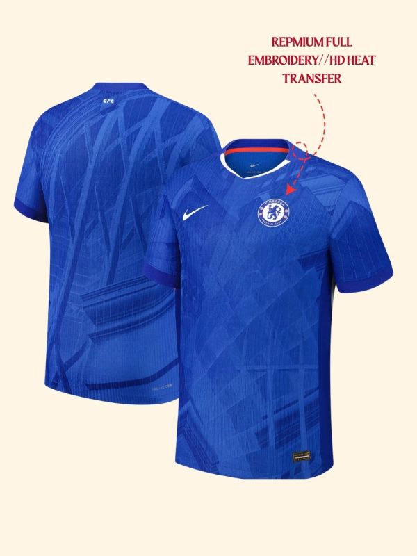 Chelsea new jersey 2025-26 teehub Chelsea 2025-26 home jersey front view on mannequin