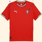 Portugal 2025/26 football jersey front view red color - Portugal jersey teehub