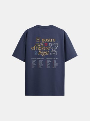 Barcelona Victory Parade Tee - Navy - Champions - Image 2