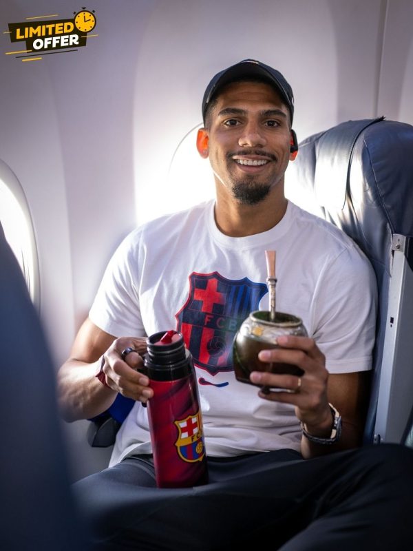 FC Barcelona T-shirt white with iconic multicolor crest – India online sale