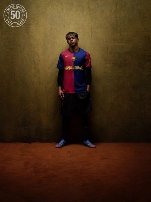 Limited Edition FC Barcelona x Travis Scott 2024/25 jersey front view
