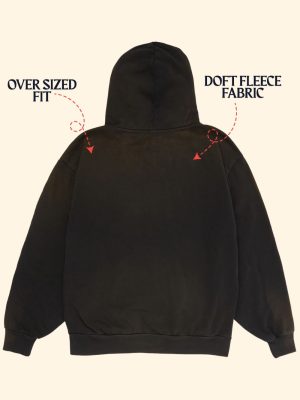 Barcelona Travis Scott Hoodie - Oversized - Acid Wash - Premium - In House Made - Image 7