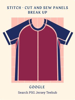 Personalized PSG 2025–26 season jersey showing player name and number in blue/red