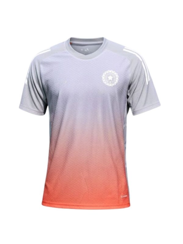 adidas team India tranining jersey grey and orange indain team practice jersey
