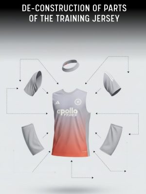 Adidas India player edition cricket jersey in grey and orange, lightweight matchwear with BCCI crest.