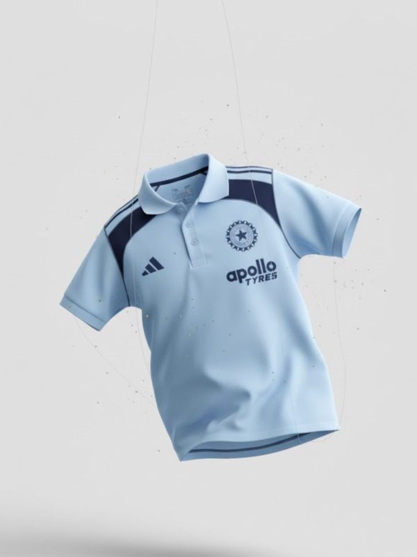 team india sky blue travel polo teehub