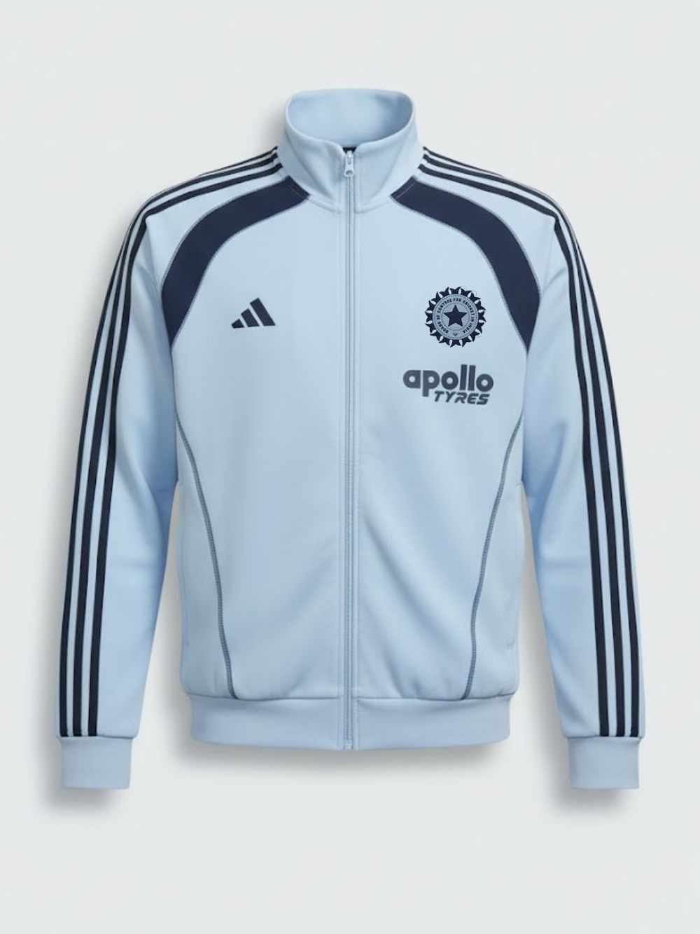 team india sky blue travel jacket front teehub