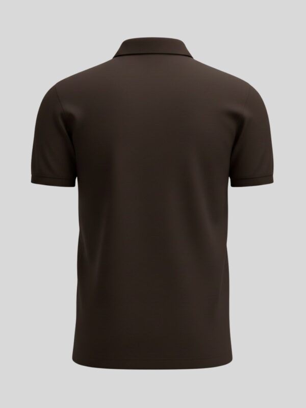 Plain Polo T Shirt - Chocolate Brown 1 plain polo tshirts ocmbo 15