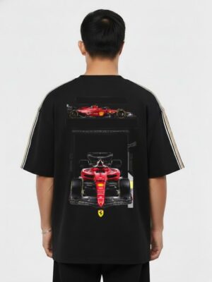 Charles Leclerc Oversized Tshirt teehub back Ferrari