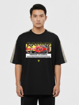 Charles Leclerc Oversized Tshirt teehub front Ferrari