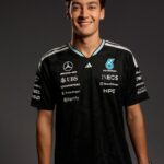 Mercedes F1 driver tee sports honeycomb fabric F1 merch in India Teehub