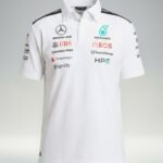Mercedes F1 polo shirt 2026 inspired by Mercedes-AMG Petronas Formula One Team driver wear, premium motorsport design, F1 shirts in India available on Teehub