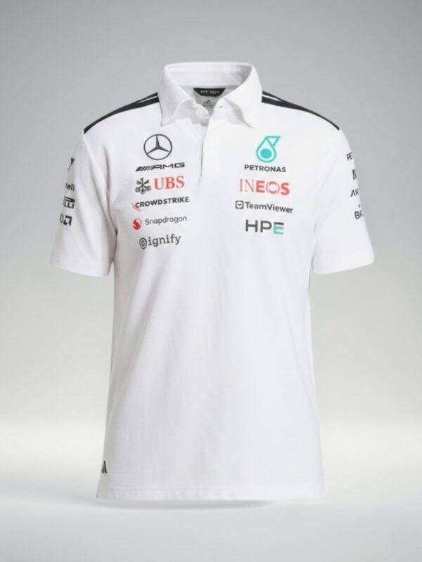 mercedes f1 polo shirt 2026 Mercedes F1 polo shirt 2026 inspired by Mercedes-AMG Petronas Formula One Team driver wear, premium motorsport design, F1 shirts in India available on Teehub