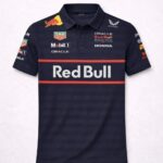 Red Bull F1 merch polo t-shirt 2025 featuring premium fabric and official racing inspired design, available in India only on Teehub