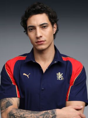 RCB Navy shirt 2026 front posing model