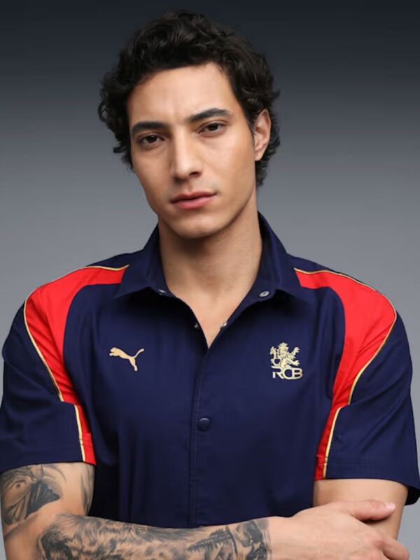 RCB Navy shirt 2026 front posing model