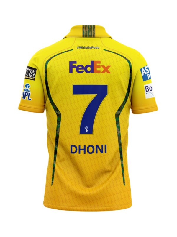 CSK Jersey 2026 - With Name And Number 2 Chennai Super Kings 2026 customized jersey with personal name number print IPL cricket shirt India