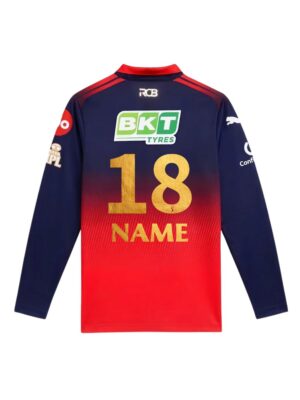 rcb jersey full sleeves 2026 back