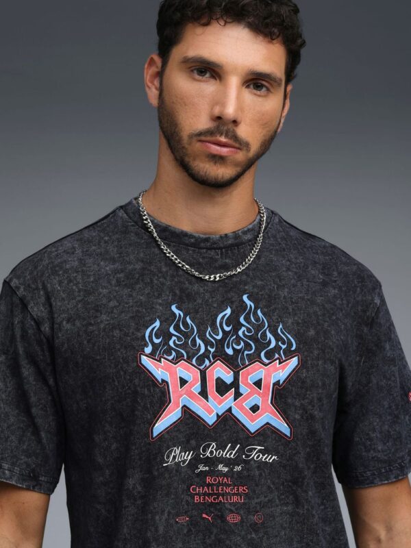 rcb black tshirt acid wash