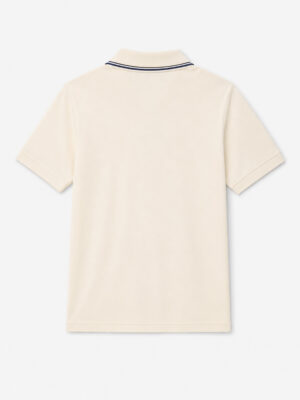 One8 Off White Polo T Shirt - VIRAT EDITION 6 Premium One8 Virat Polo T-Shirt with soft cotton fabric, stylish collar, modern fit, exclusive fashion collection on TeeHub.