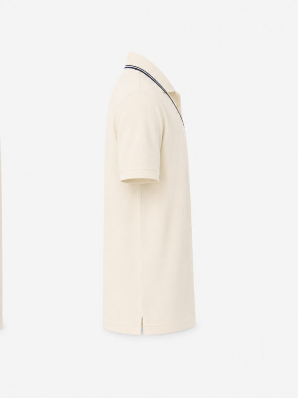One8 Off White Polo T Shirt - VIRAT EDITION 2 One8 Virat premium polo shirt with breathable cotton fabric, stylish collar, comfortable fit, only on TeeHub.