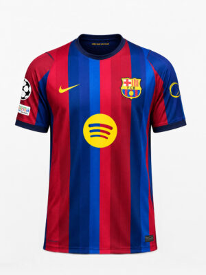FC Barcelona Jersey 2026/2027 in premium fabric with customized name and number, regular fit football jersey available only on TeeHub.